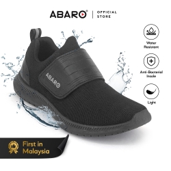 Black School Shoes Water Resistant Mesh + EVA W3881 Primary Unisex ABARO 